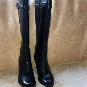 Ecco Women's Black Knee-High‎ Boots